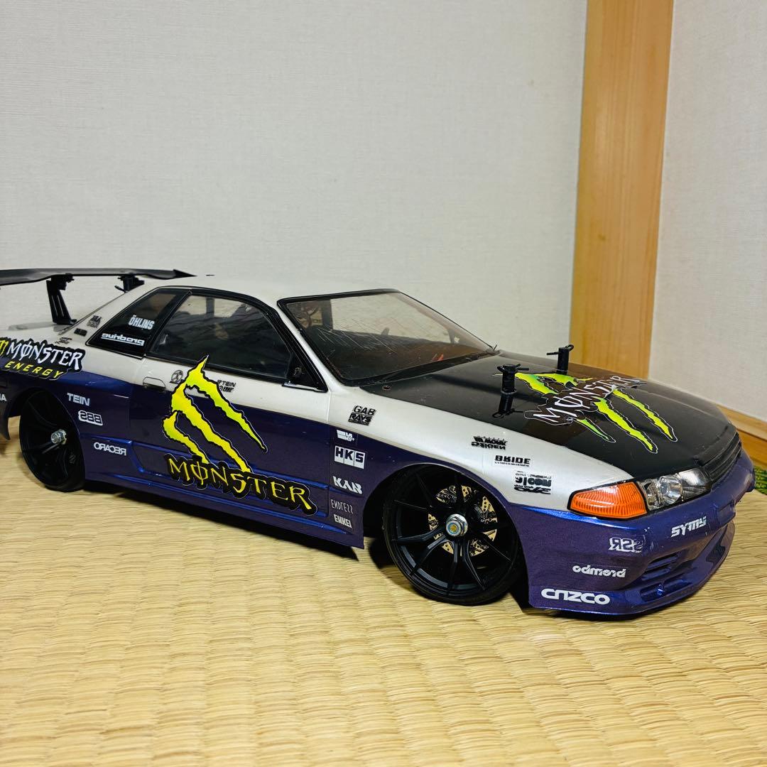 【このまま使用可】ラジコン ドリフト　R32 スカイライン シャーシ フルセット