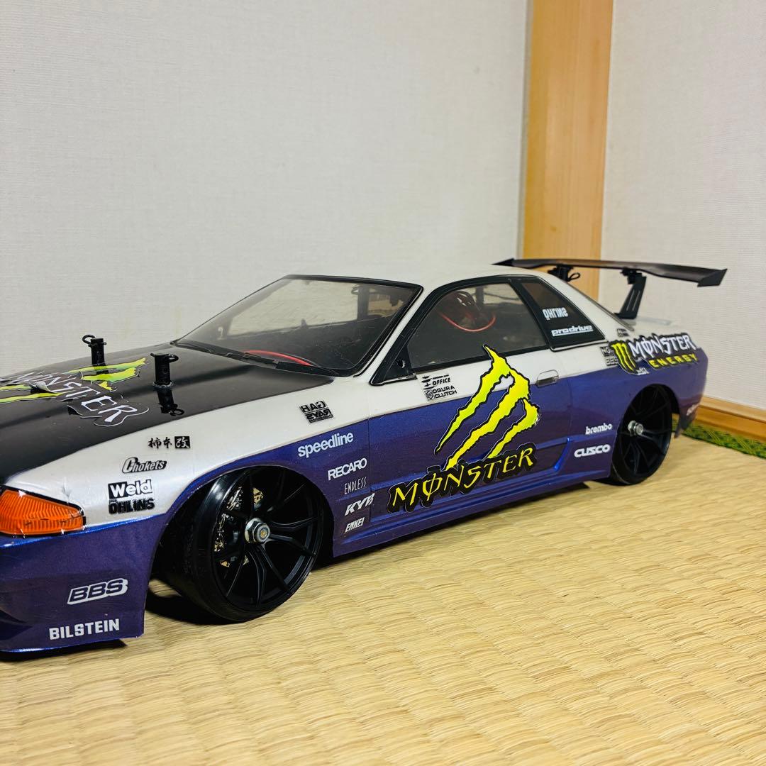 【このまま使用可】ラジコン ドリフト　R32 スカイライン シャーシ フルセット