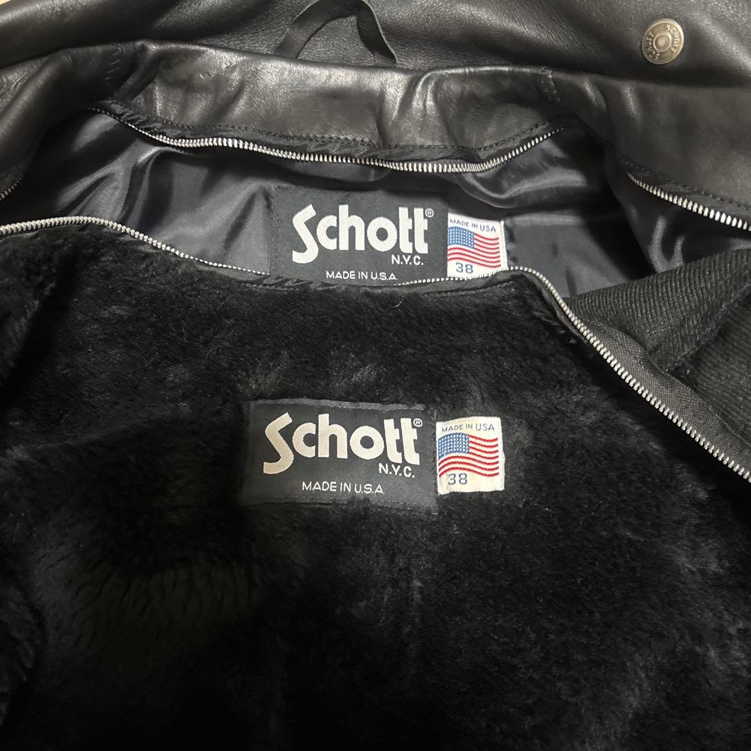 美品‼️schott641 38インチシングルライダース