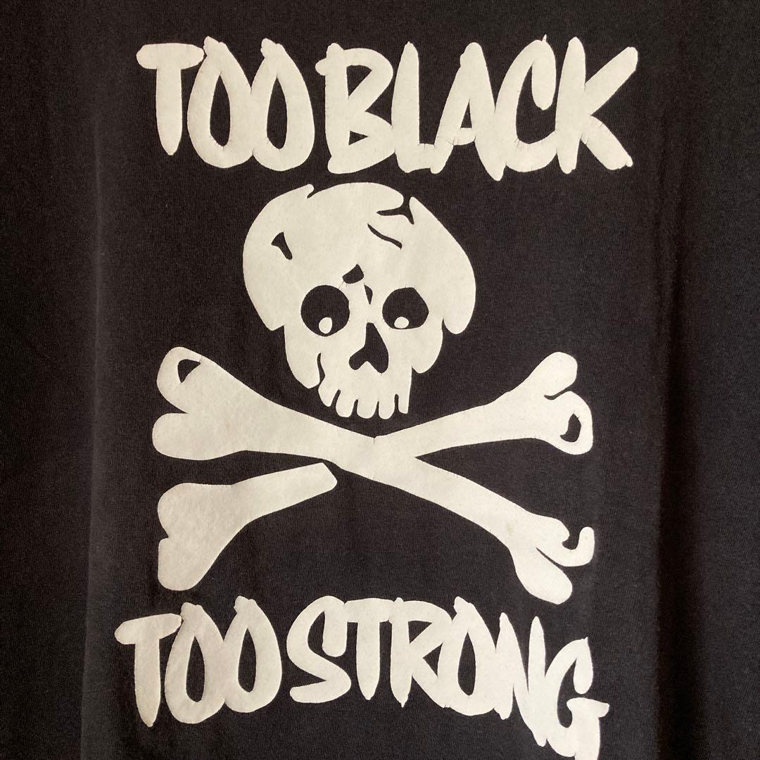 Supreme TOO BLACK TOO STRONGスカルプリント Tシャツ