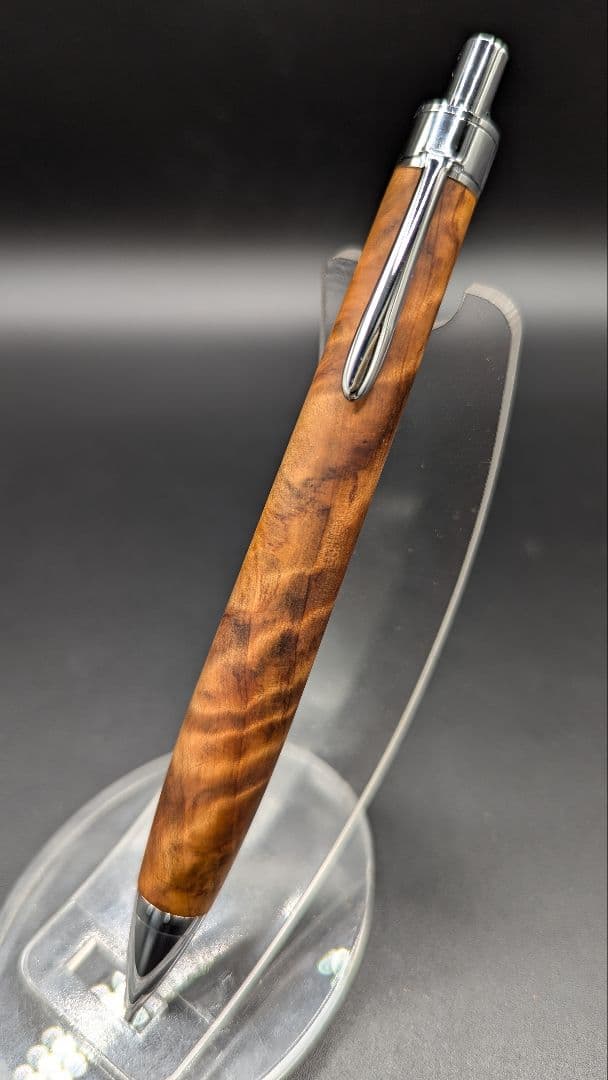 253ペン工房翌檜　屋久杉　光明杢　木軸シャーペン　木軸ボールペン