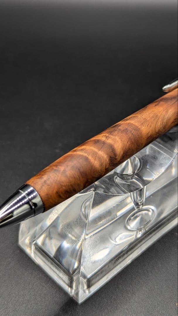 253ペン工房翌檜　屋久杉　光明杢　木軸シャーペン　木軸ボールペン