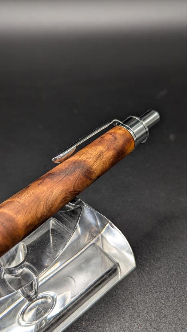 253ペン工房翌檜　屋久杉　光明杢　木軸シャーペン　木軸ボールペン