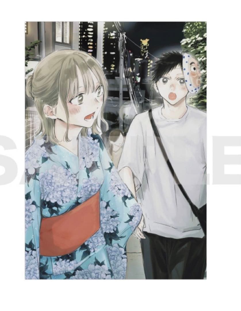 アオのハコ アオのハコ展 額装高精細デジタルカラー 千夏と大喜