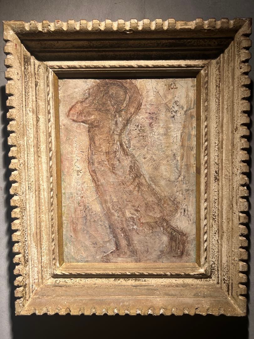 古油彩画　肉筆画　時代物