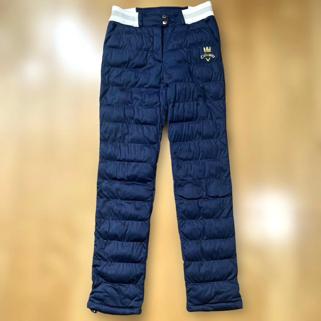 Callaway レディース ゴルフパンツ ネイビー　中綿　暖パン　M 防寒