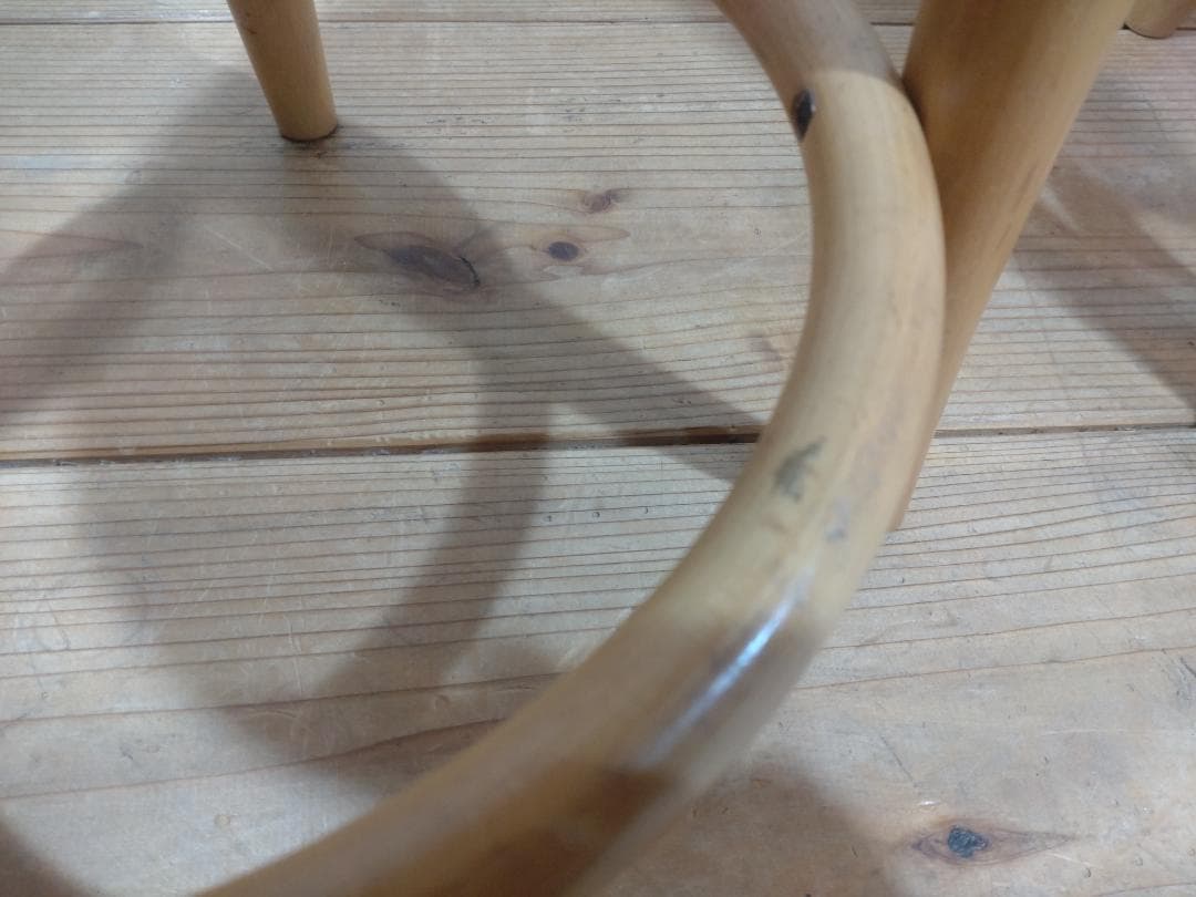 秋田木工　曲木スツール　ブナ材　カウンターチェア　高さ51㎝　2脚セット