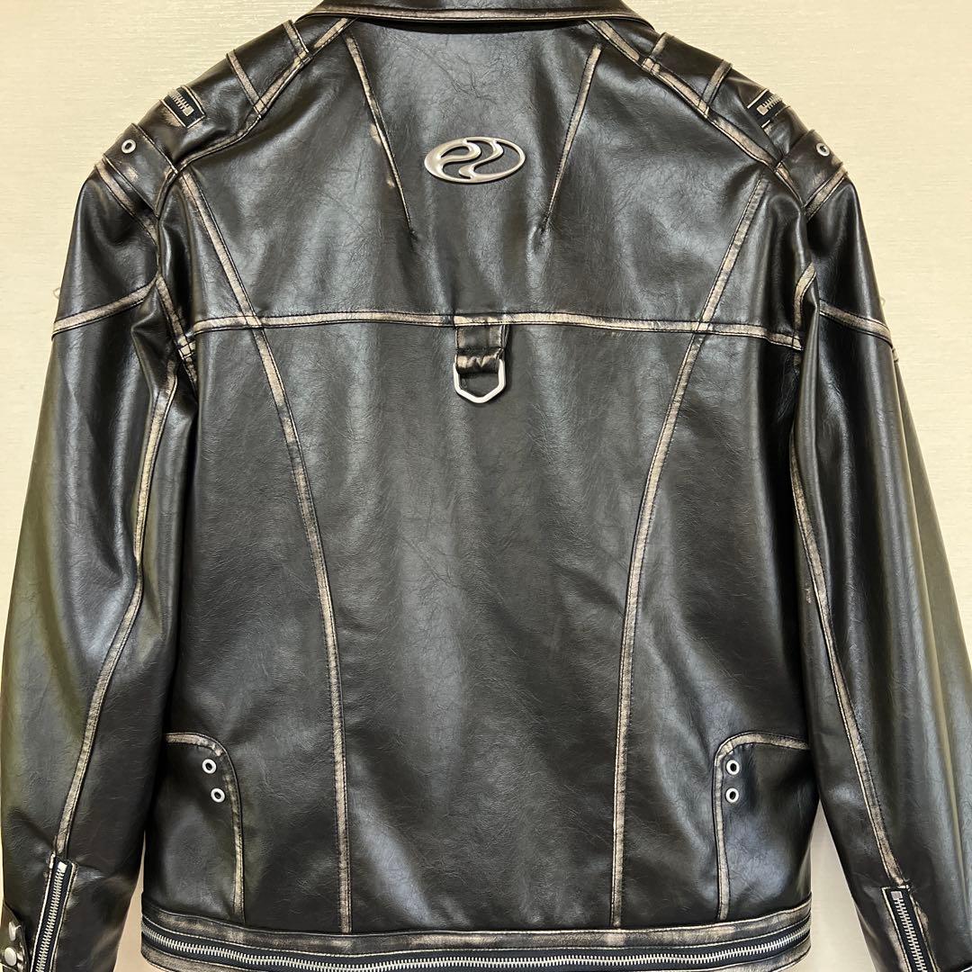 PERSONSOUL ブラックレザージャケット パーソンソウル