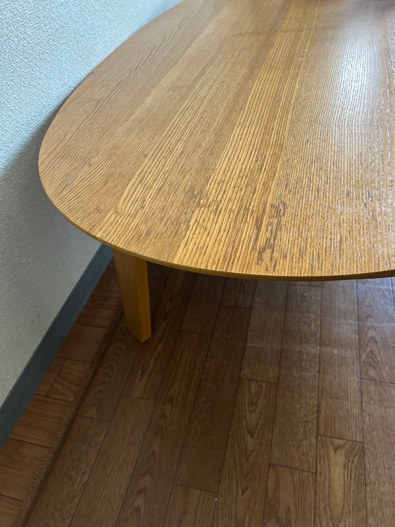 【1/29まで】無印良品 楕円こたつ　タモ材曲木脚 ナチュラル