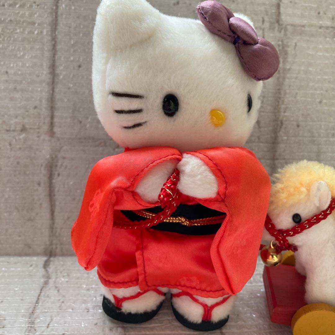 激レア❤️レトロ❤️ハローキティ　正月干支　2002年　午年　ぬいぐるみ　サンリオ