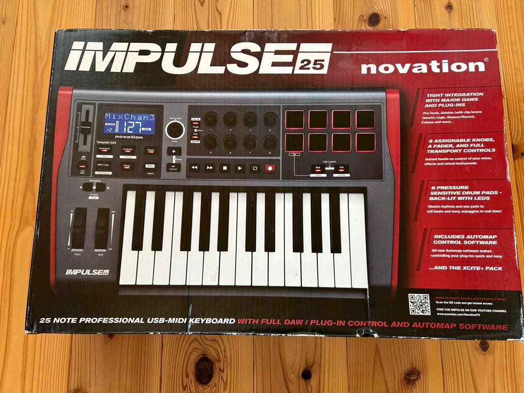 Novation IMPULSE 25 MIDIキーボード