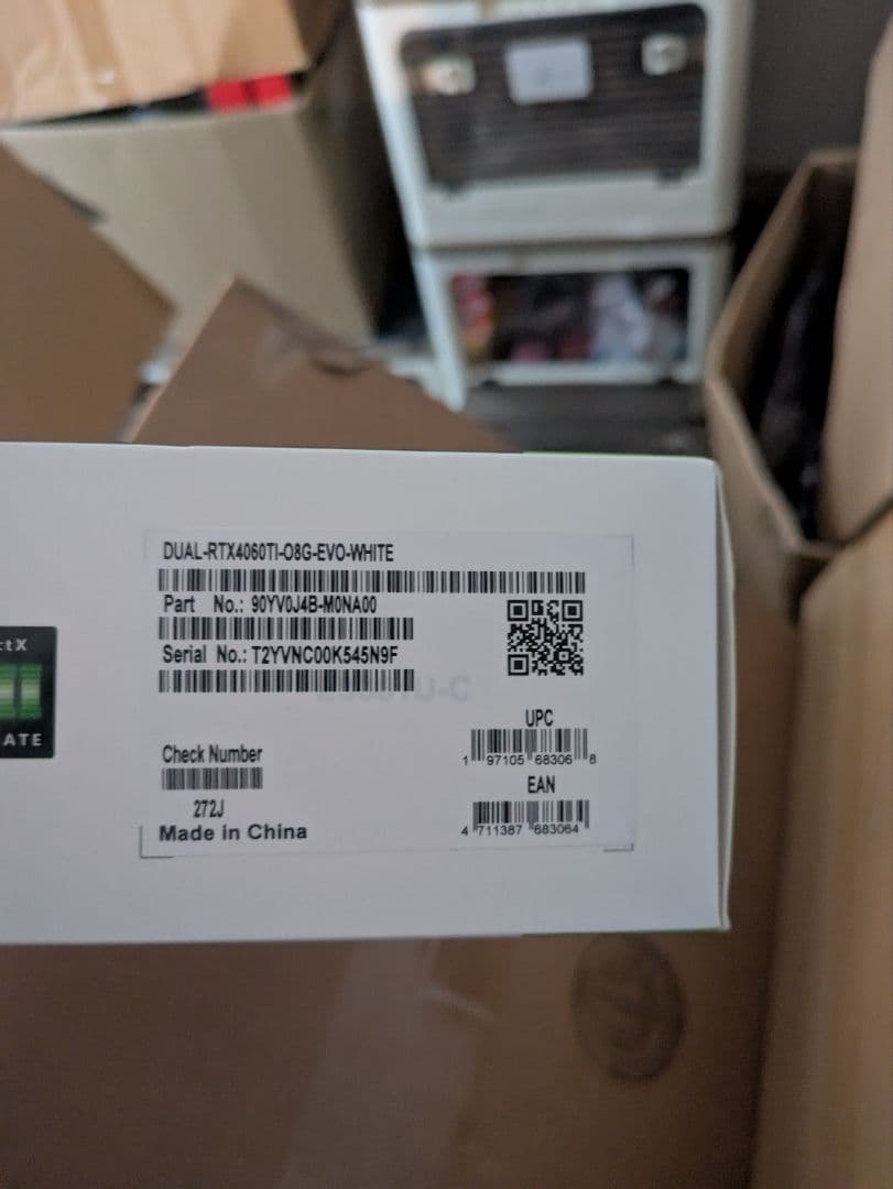 【未開封】ASUS GEFORCE RTX 4060 Ti 8GB OC