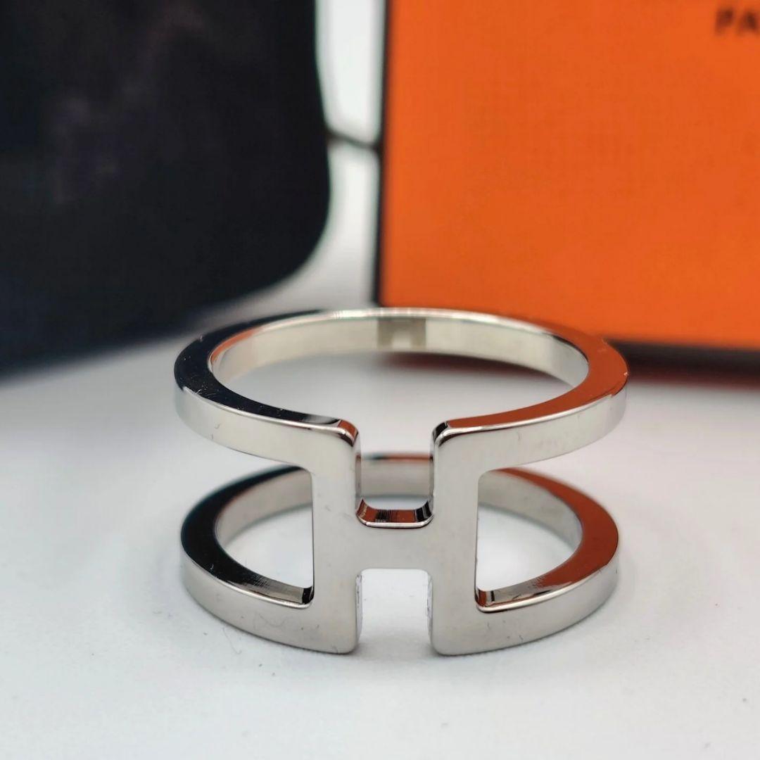 HERMES エルメス カレ90用 スカーフリング GP Hアンロン フランス