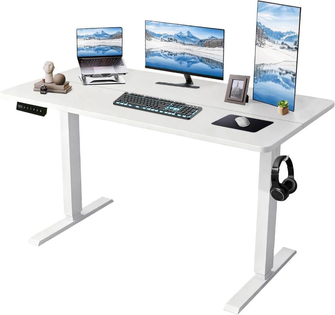 昇降デスク 電動 昇降式 パソコンデスク ゲーミングデスク　120×60cm