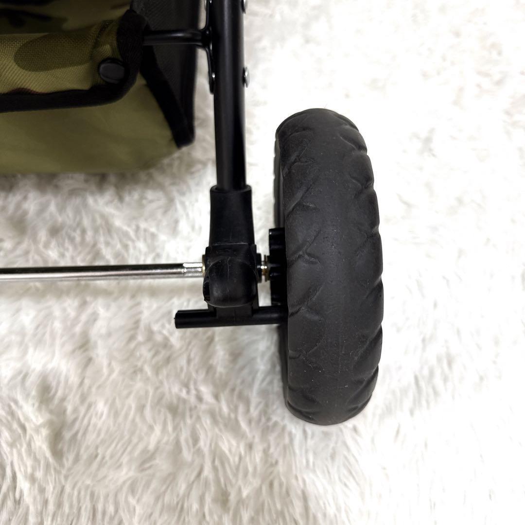 【限定】ピッコロカーネ プリモ 迷彩 ペットカート 中型犬 多頭飼 ロゴ有 人気