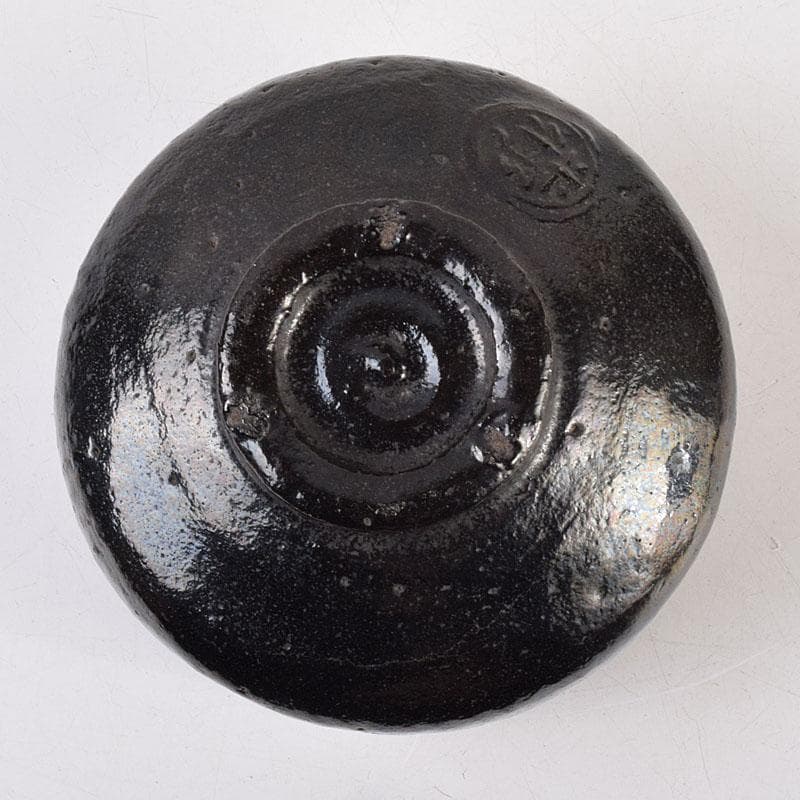 茶道具　楽吉左衛門　黒楽茶碗　共箱　M　R9210