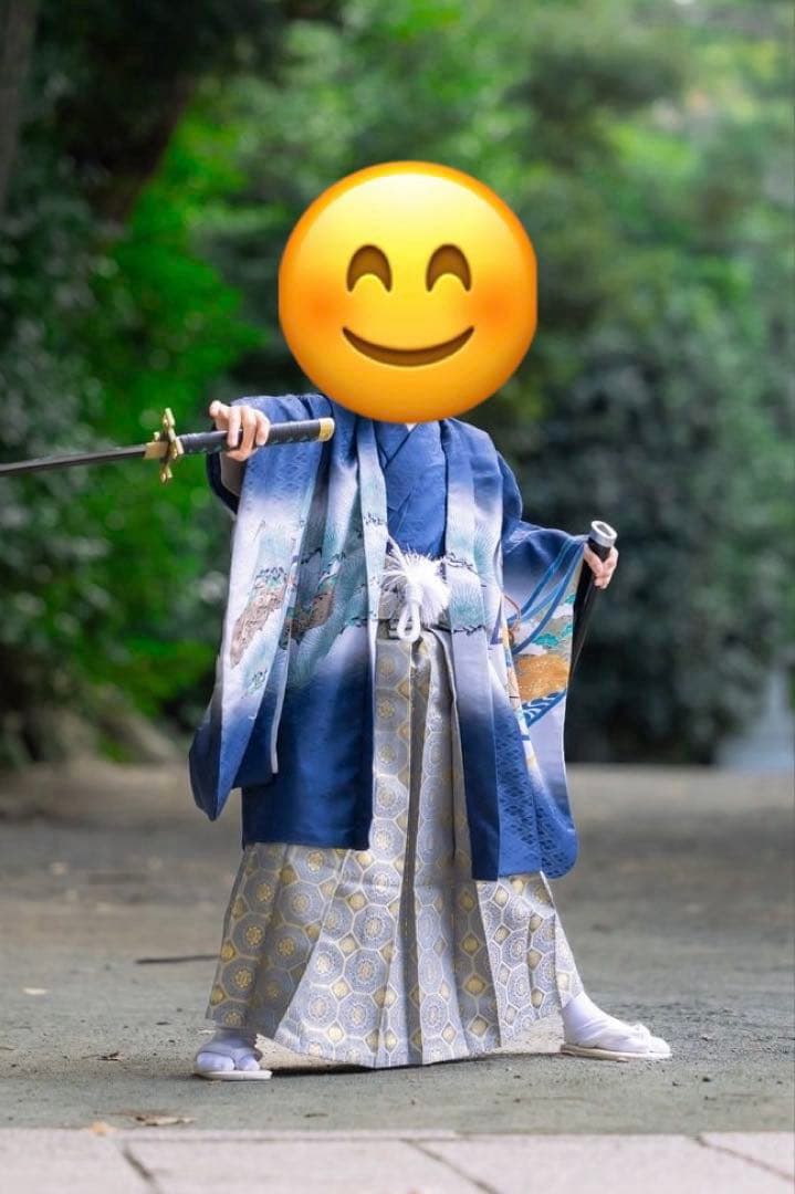 七五三フルセット　男の子　5歳　着物　袴