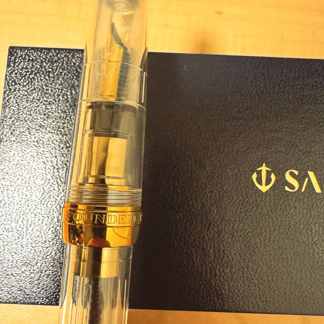 プロフィット21 M（中字）セーラー万年筆 透明　デモンストレーター　21金