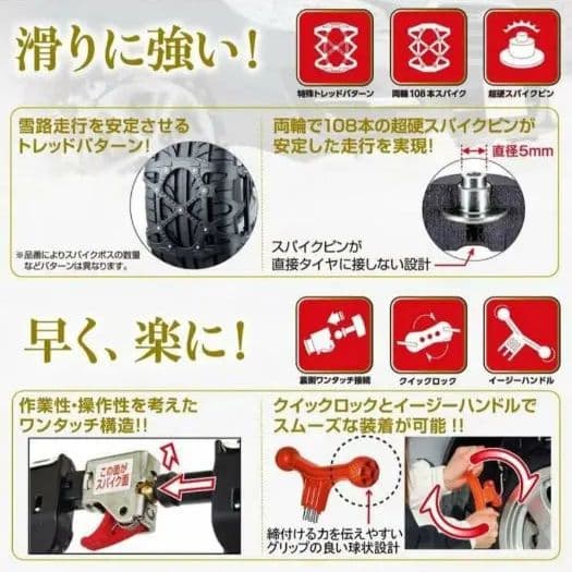 カーメイト バイアスロン タイヤチェーン 正規品 日本製 QE10 開封済未使用