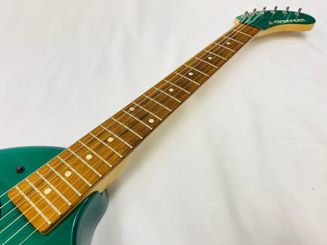 Fernandes ZO-3 Green エレキギター ミニサイズ アンプ内蔵
