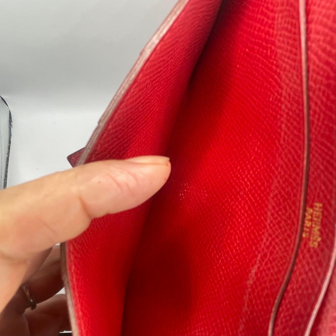 HERMESエルメス べアンクラシック二つ折り長財布　C刻印