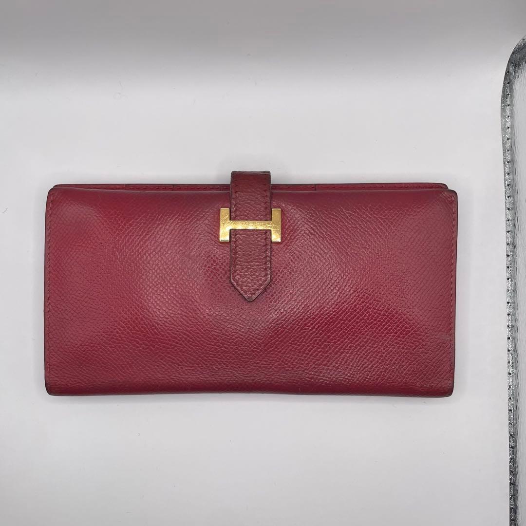 HERMESエルメス べアンクラシック二つ折り長財布　C刻印