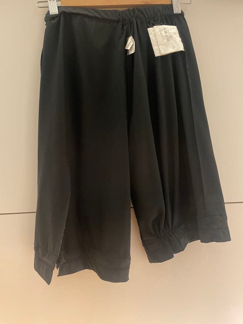 コムデギャルソン●ウールレースパンツ●ブラックパンツ