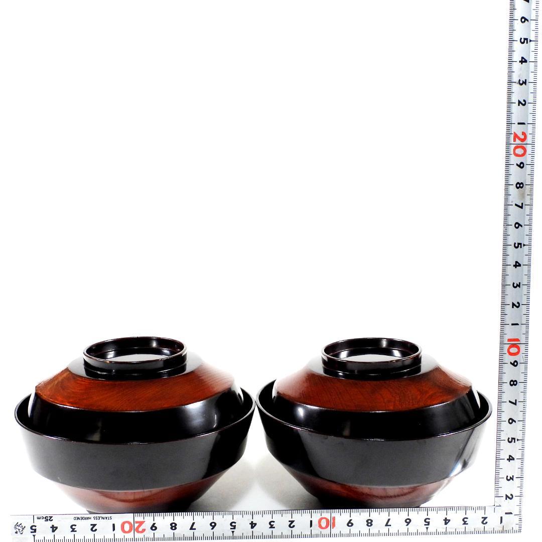 【ゆりかご】金蒔絵 千羽鶴 黒塗煮物椀 10客 木製漆器 天然木