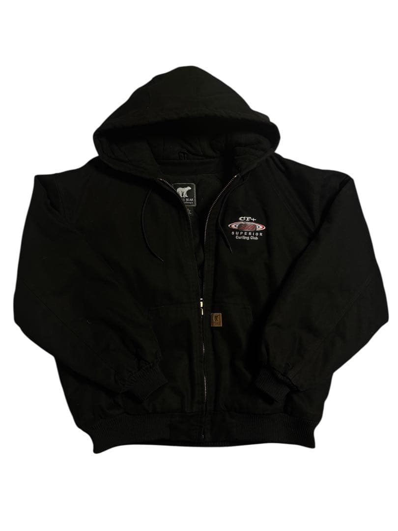 【企業物】WHITE BEARアクティブジャケット　ダッグ地　ボックスシルエット