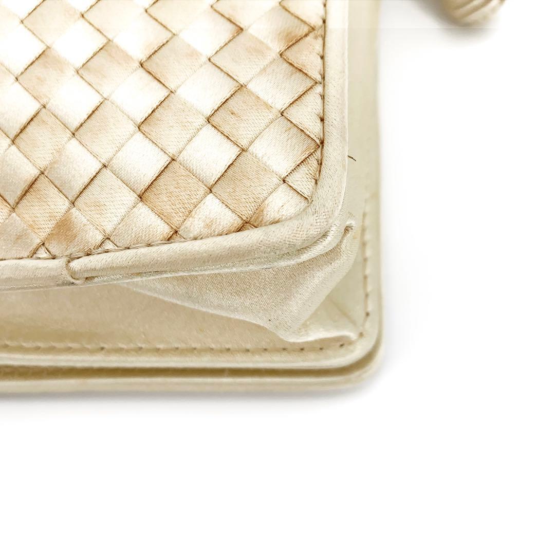 【美品】ボッテガヴェネタ ショルダーバッグ タッセル サテン