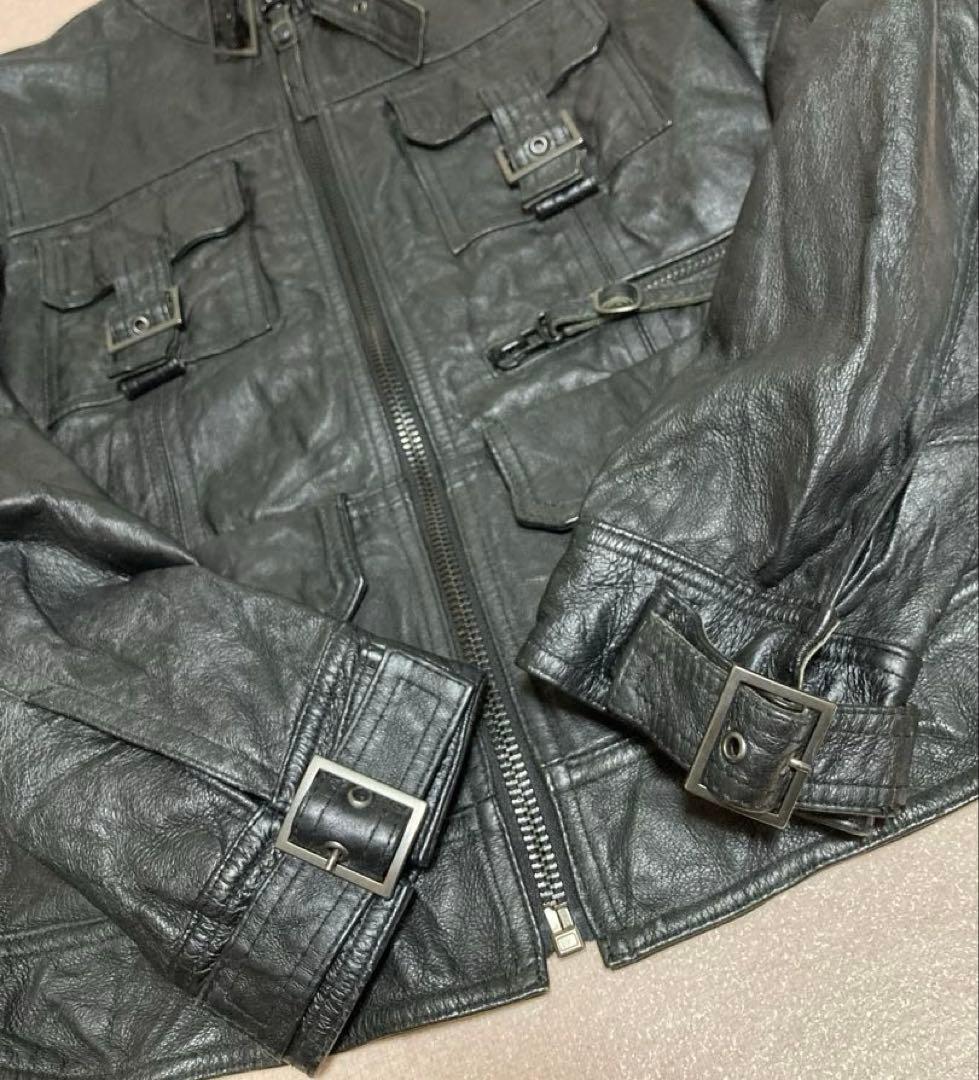 ぴよよarchive riders Gimmick leather JKT