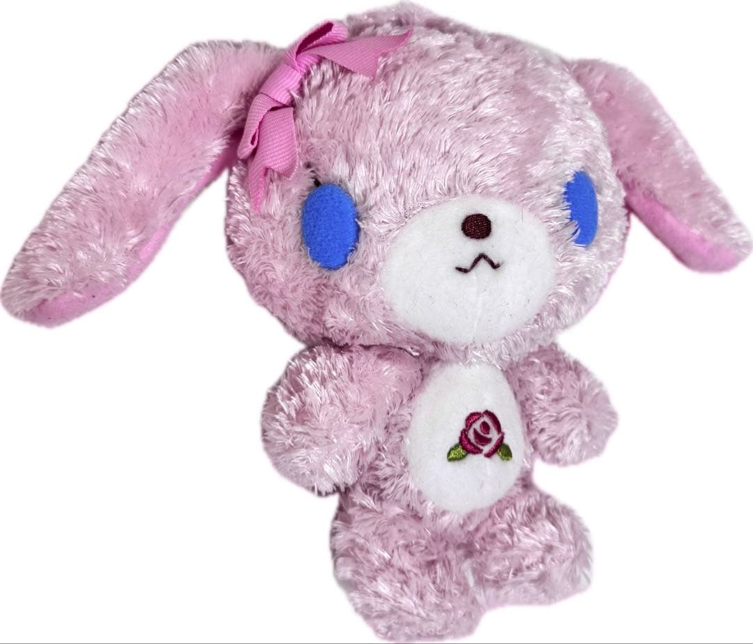 ごく稀少サンリオ　シュガーバニー ぬいぐるみ（ピンク／リボン）
