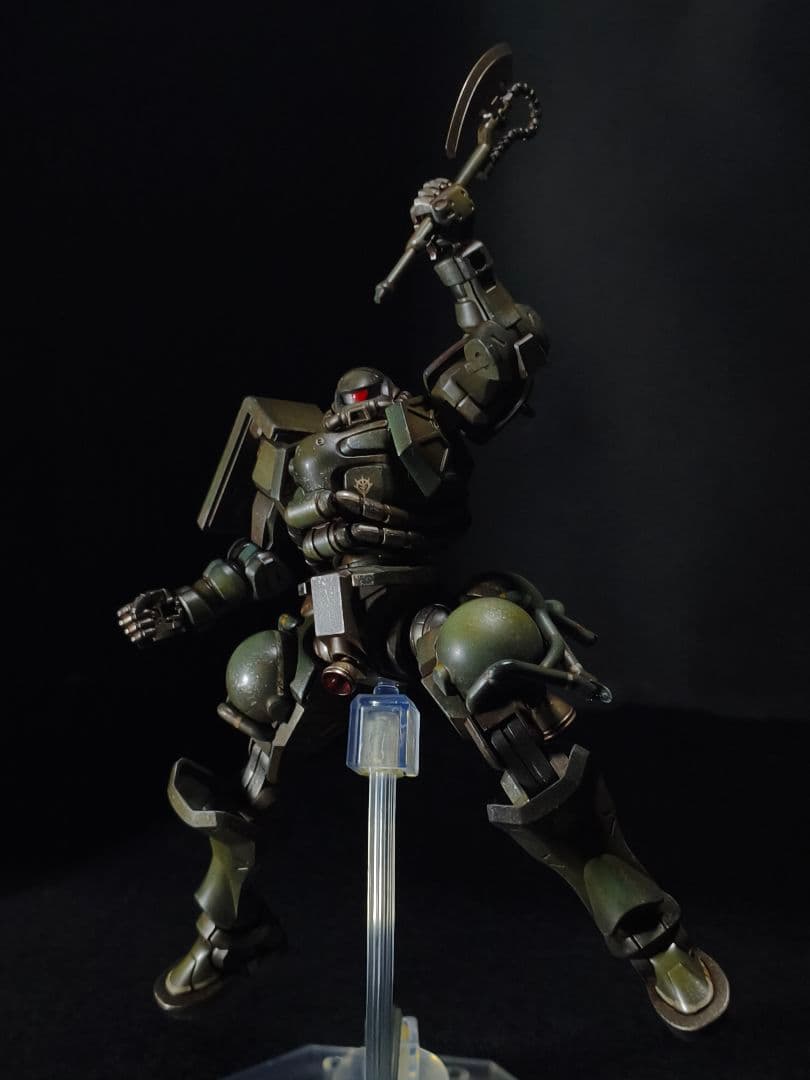 HG ザク(GQ) 全塗装完成品 ウェザリング仕上げ