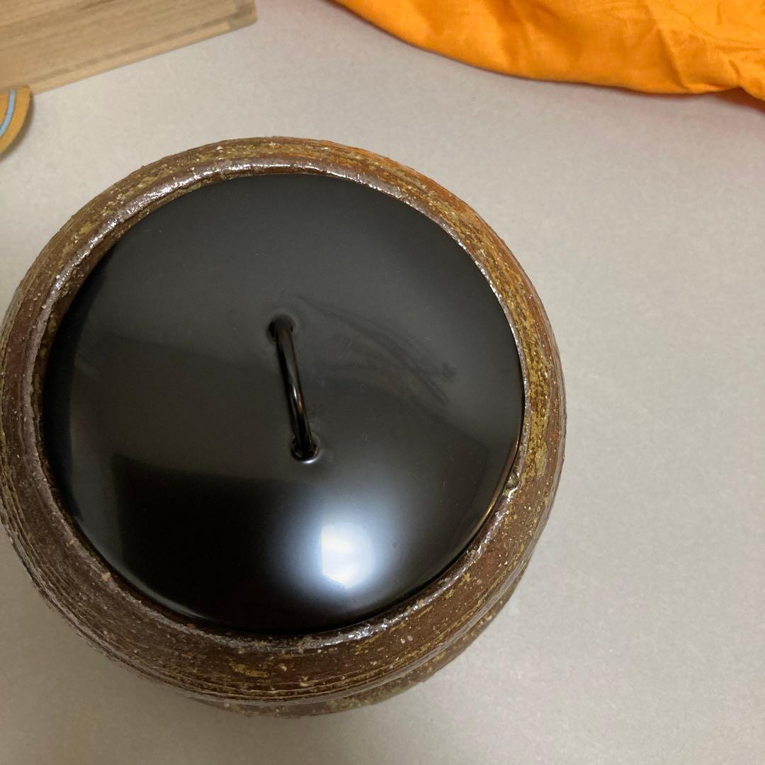 1/12 出雲焼　楽山窯　水指　長岡空郷　瓢　茶道　茶道具　水差し　ばけばけ