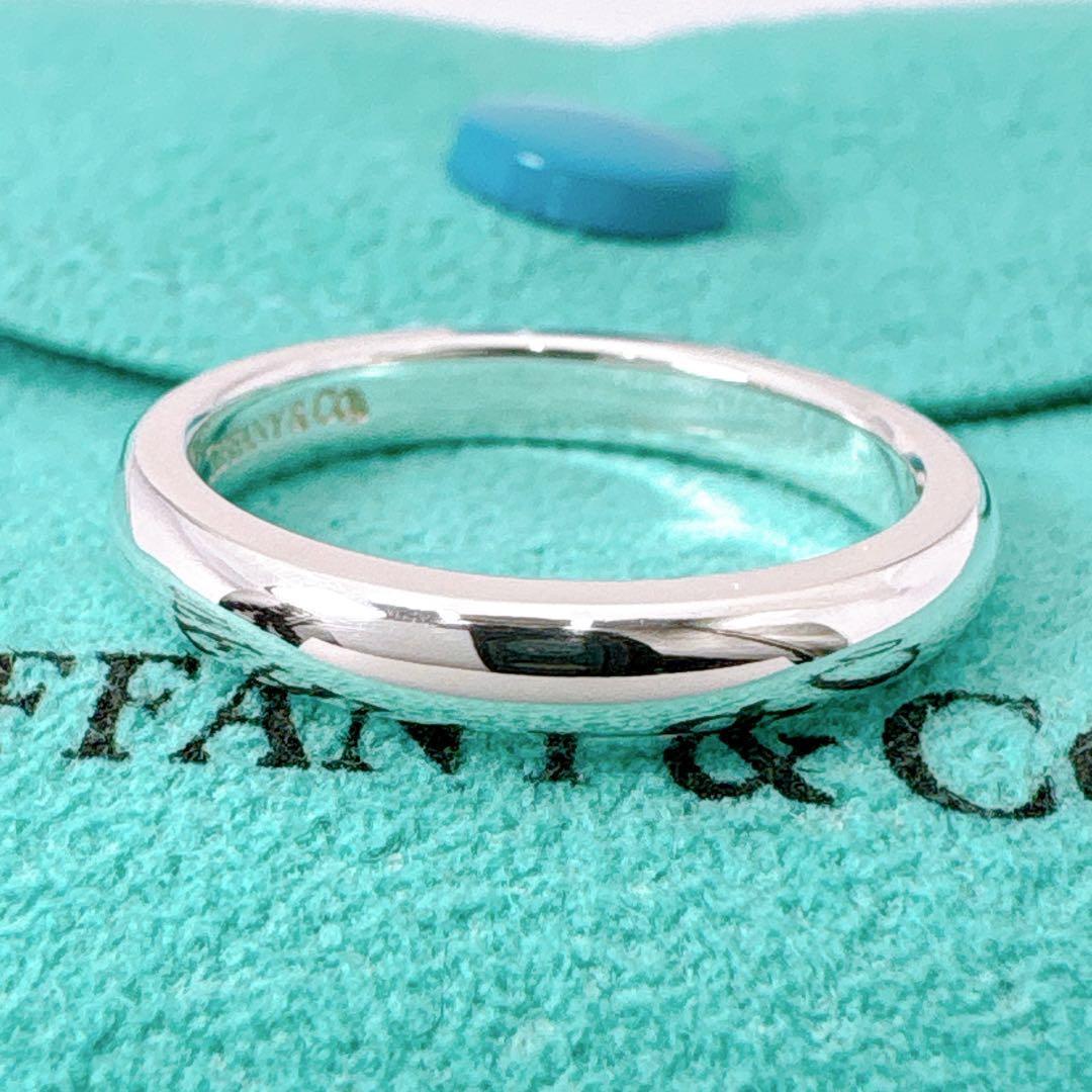 極美品 ティファニー スタッキングバンド ルビー リング 9号 シルバー925