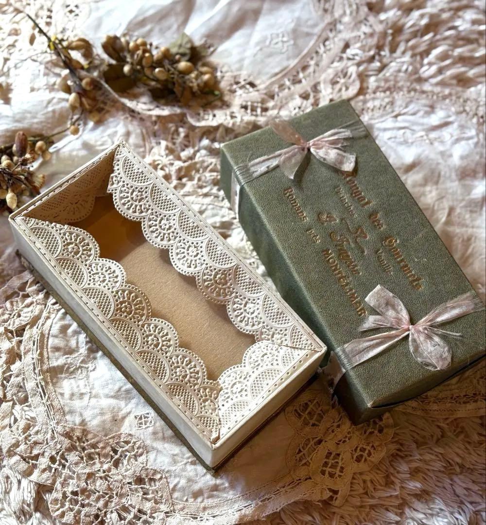 フランス　アンティーク　お菓子箱　プレゼンテーションボックス