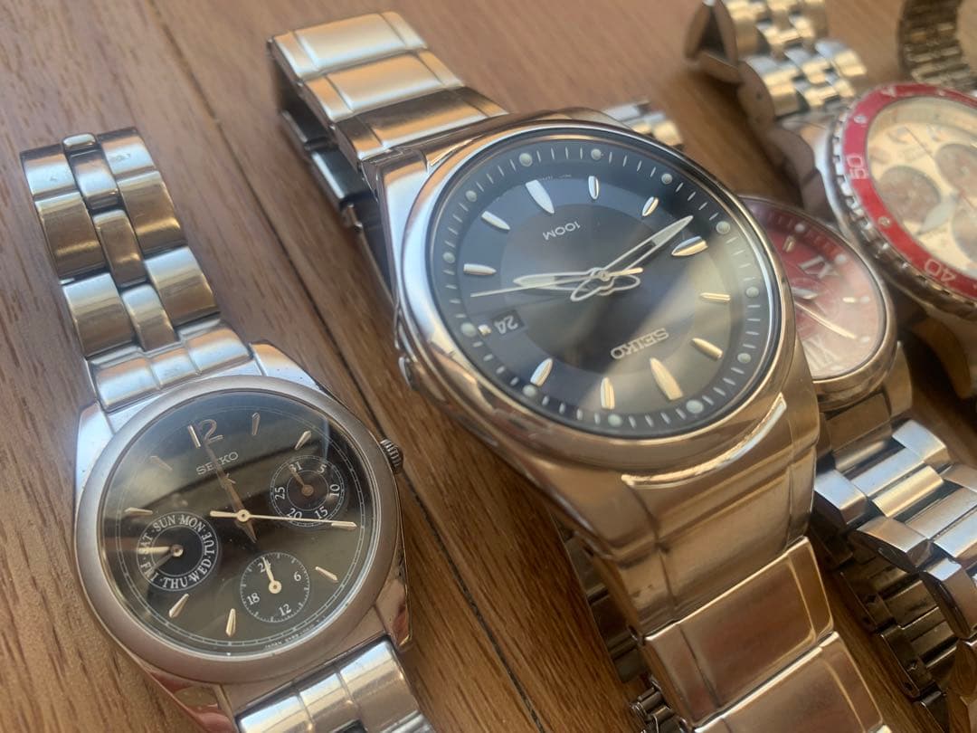 SEIKO CITIZEN CASIO ジャンク腕時計8点セット　値下げOK