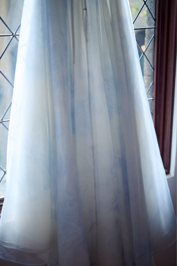 お値下げ中　カラードレス 水色 Aライン 3WAY クリーニング済