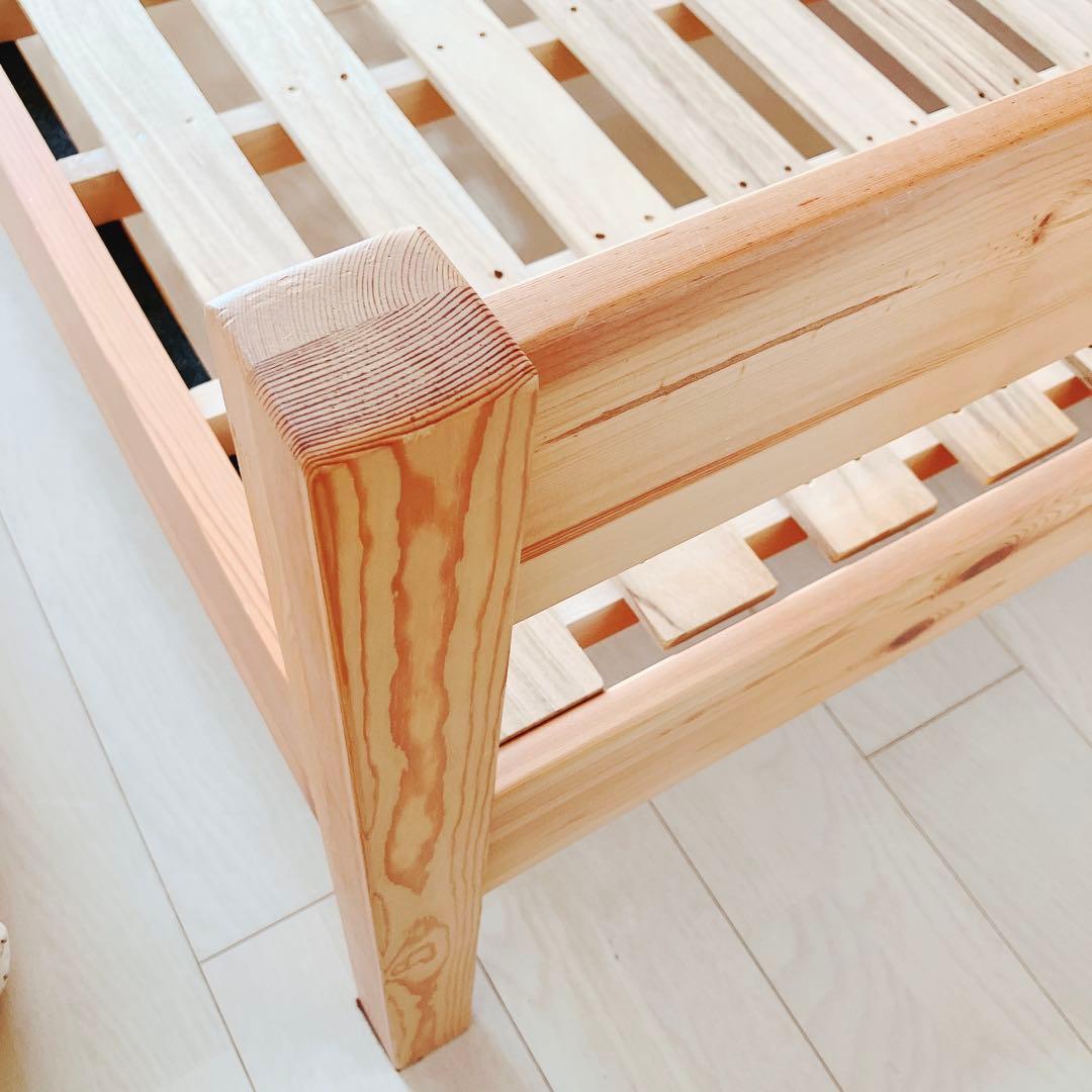 11/22迄出品　無印良品　MUJI シングルベッド　フレーム　木製　パイン材