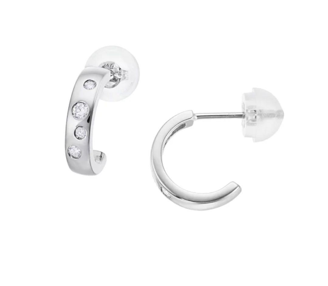 極美品 TSUTSUMI ジュエリーツツミ プラチナダイヤモンドピアス