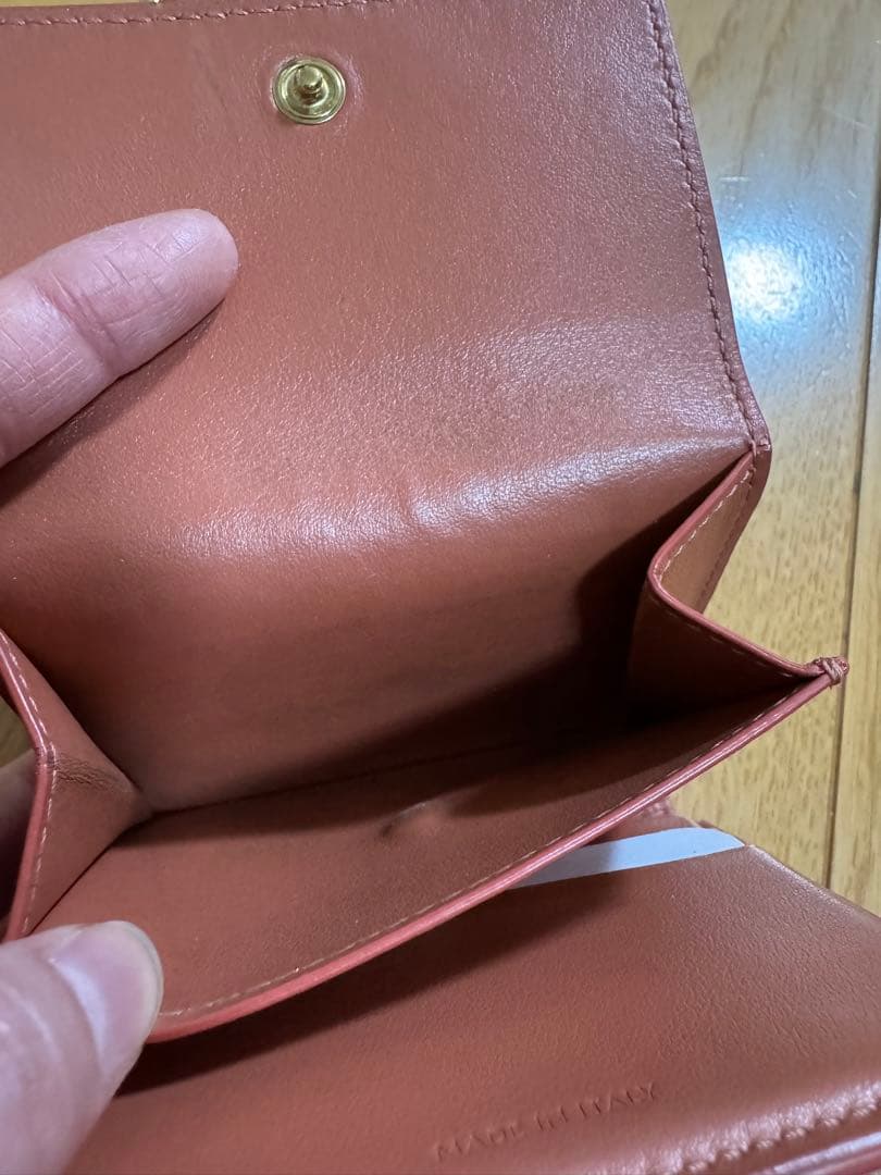 CELINE 三つ折財布 トリオンフ ロゴ金具