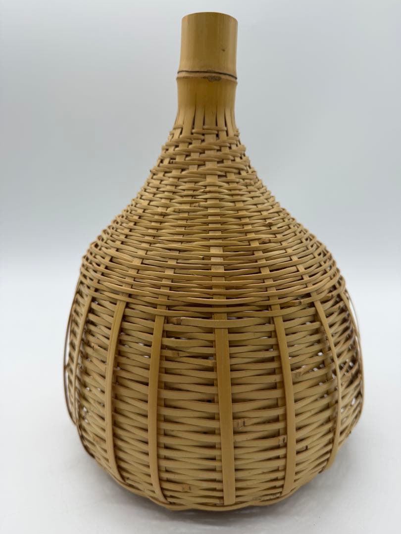 田中篁斎造　虫籠花入　共箱　花籠　花篭　高さ26センチ