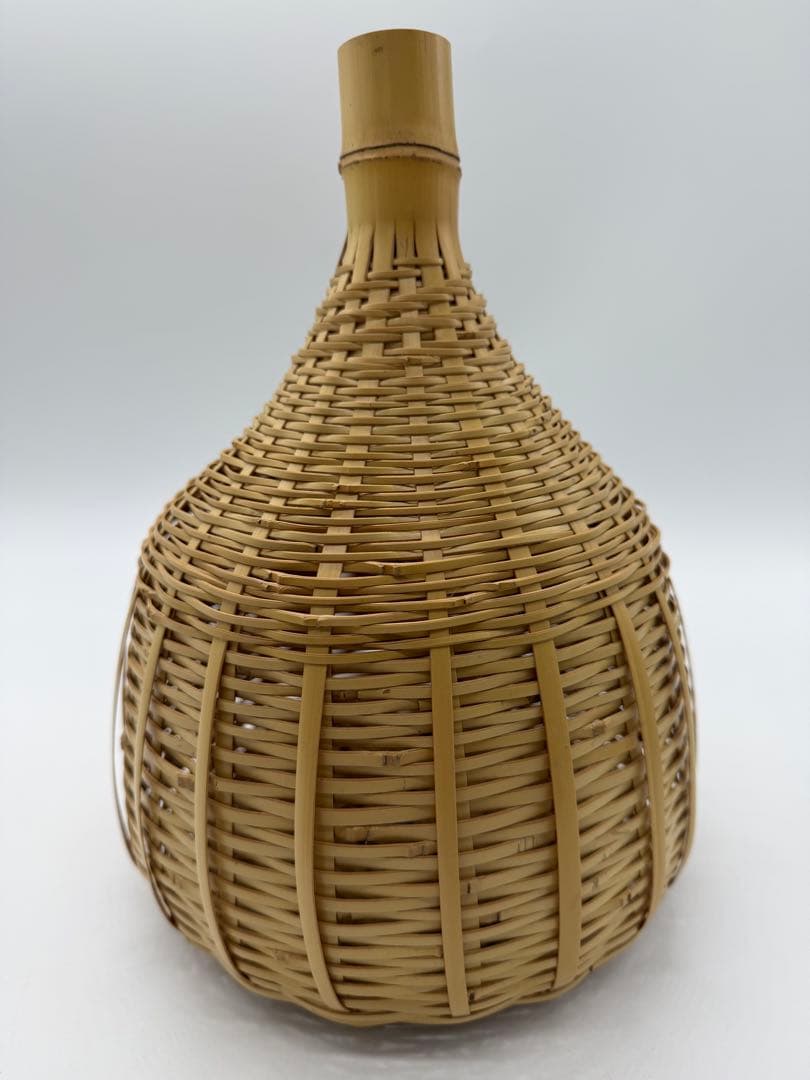 田中篁斎造　虫籠花入　共箱　花籠　花篭　高さ26センチ