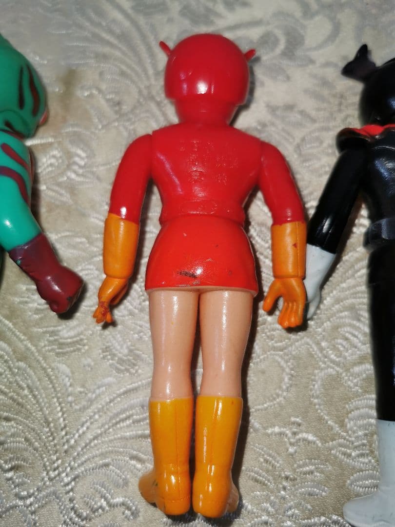 ポピー 仮面ライダー タックル　ストロンガー アマゾン　ソフビ 　3個セット