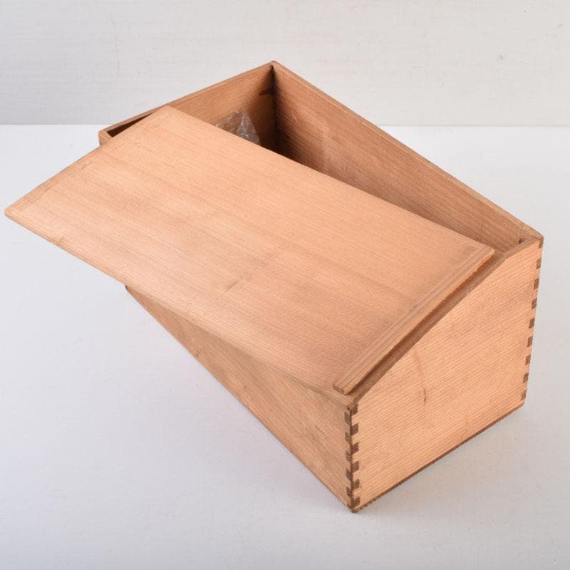 七宝焼　四君子文　花瓶　時代箱　V　9058