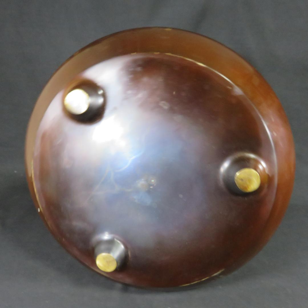 風炉 唐銅 釜師 浄鳳 面取風炉 茶道具 茶器 茶の湯 木箱 共箱