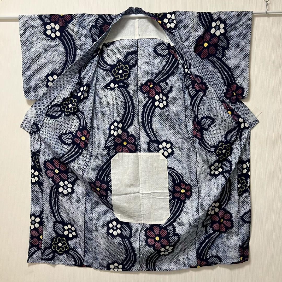 専用 KL3197 有松鳴海絞り 浴衣 身丈156.5cm 夏着物 木綿