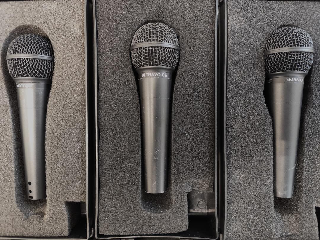 BEHRINGER & SHURE ダイナミック型ボーカルマイク 4本セット+α