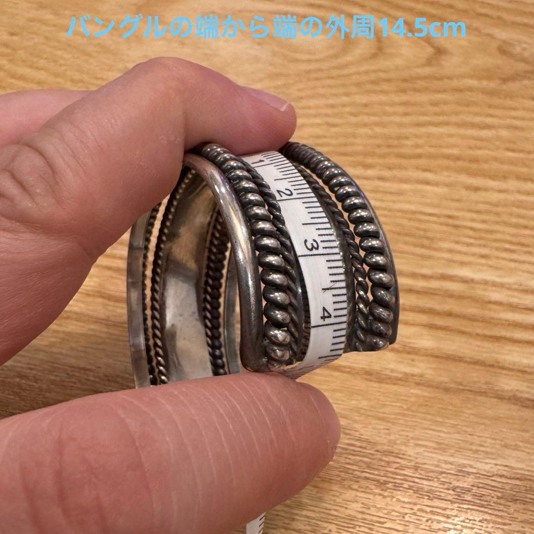 ジ*!様 超希少 ナバホ バングル Navajo 4-Wire Sterling
