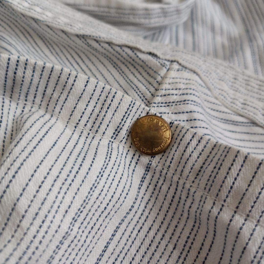 希少レア erva エルバ スリング ランストライプ 岡山デニム S